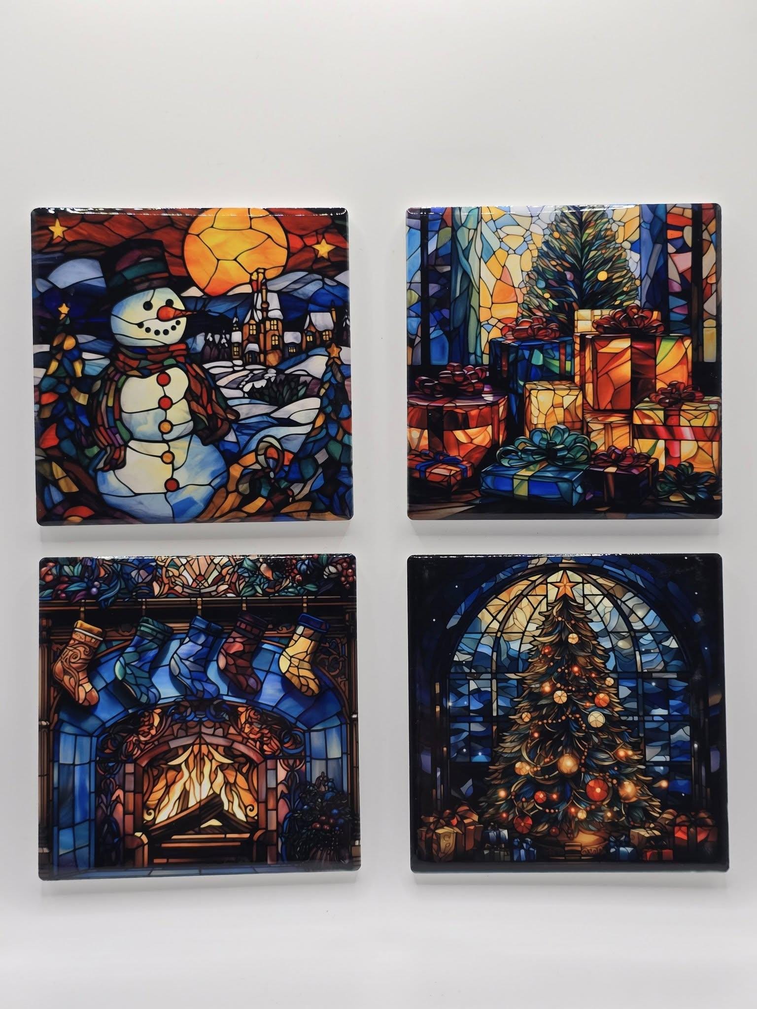 Ceramic Christmas Coaster