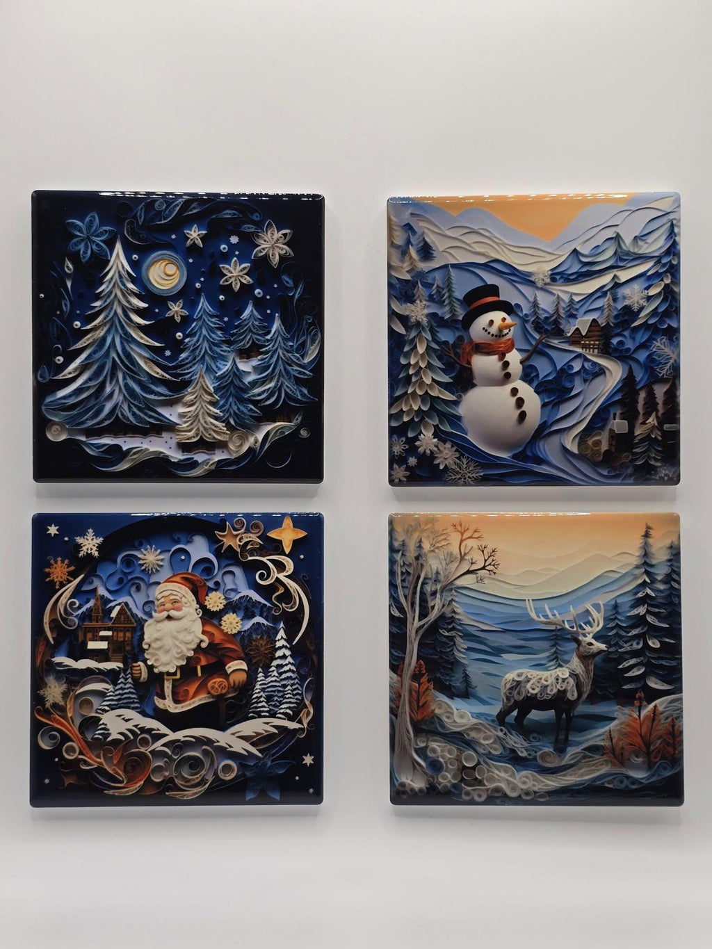 Ceramic Christmas Coaster