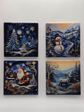 Ceramic Christmas Coaster