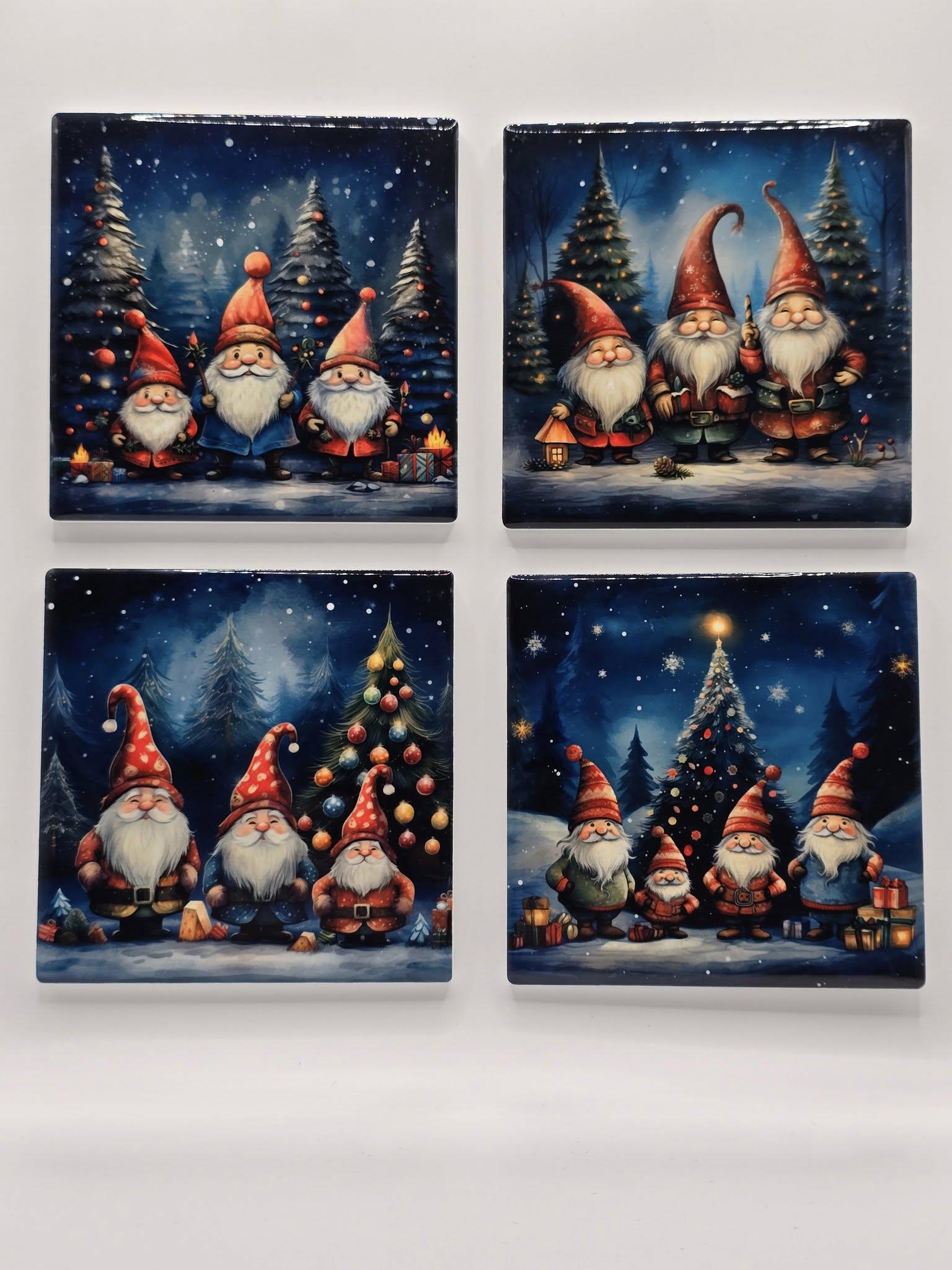 Ceramic Christmas Coaster