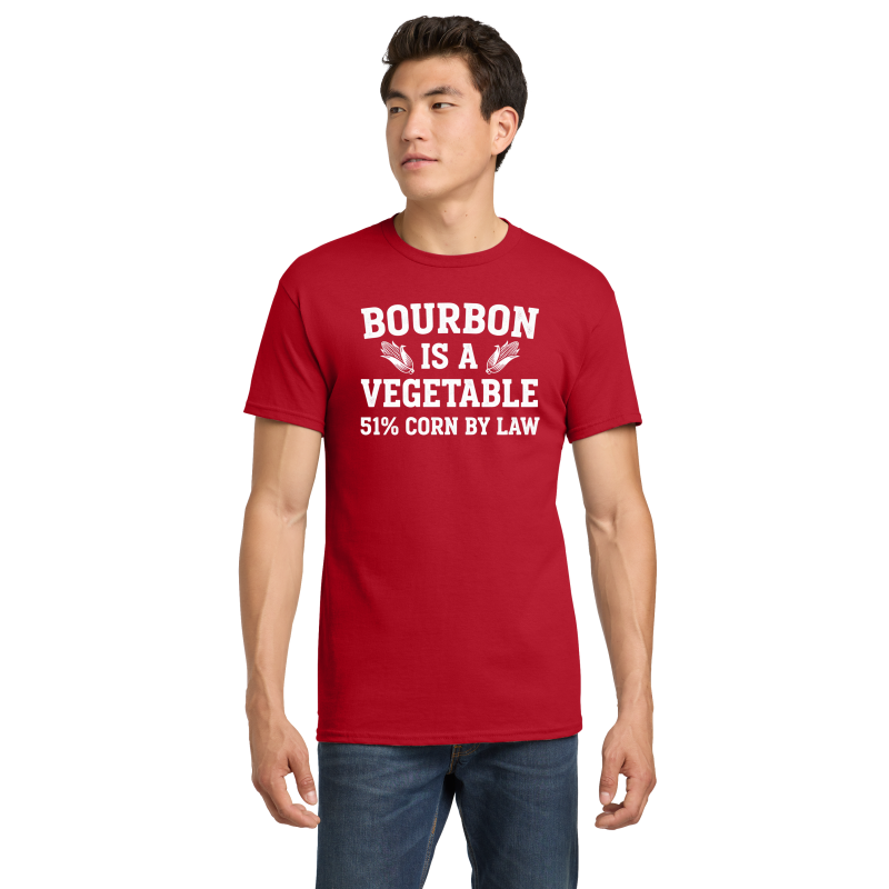 Bourbon Is a Vegetable Funny Whiskey T-Shirt